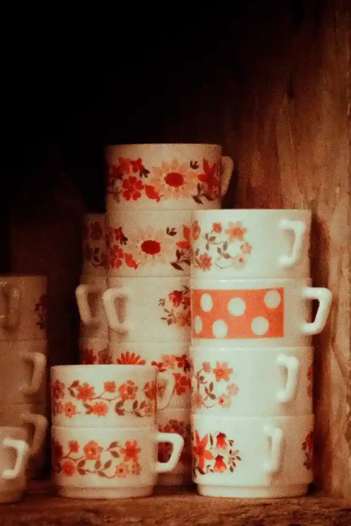 Petites tasses décorées